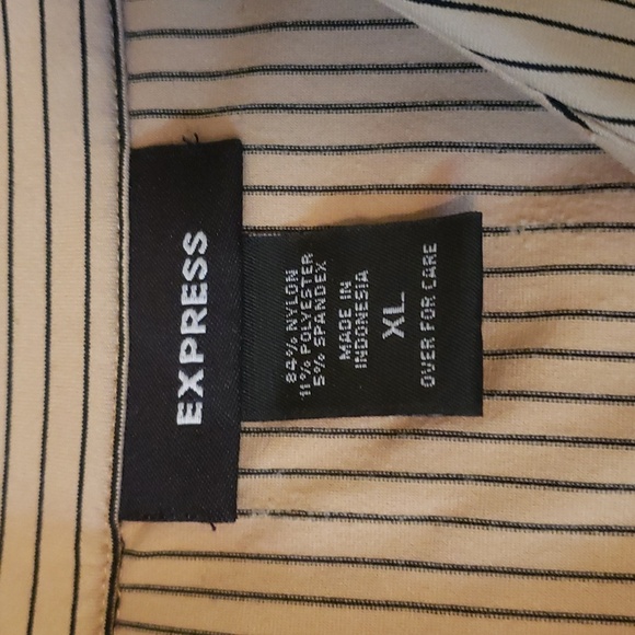 Express Size XL Striped Blouse Career Top - Picture 6 of 6